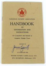 1956 OLYMPIC COMPETITORS HANDBOOK