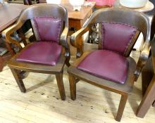 PAIR OF VINTAGE OFFICE CHAIRS