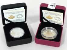 TWO FINE SILVER "ROYALTY" COINS