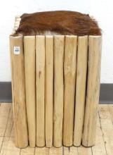 COWHIDE STOOL