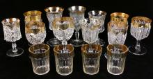 PRESSED GLASS GOBLETS