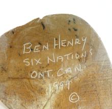 BEN HENRY SIX NATIONS CARVING