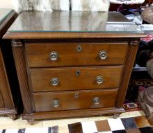 PAIR OF CHERRY BEDSIDE TABLES