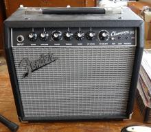 YAMAHA ELECTRIC GUITAR AND FENDER AMP