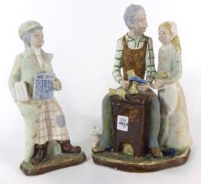 2 ITALIAN CERAMIC FIGURINES