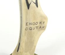 ENOOKY OQUTAK SCRIMSHAW ANTLER