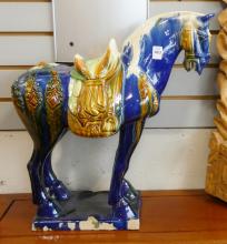 LARGE T'ANG HORSE FIGURINE