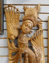 LARGE ASIAN WOODEN CARVING