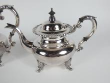 FOUR-PIECE STERLING TEA & COFFEE SERVICE
