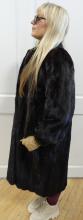 DARK BROWN MINK COAT