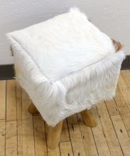 COWHIDE STOOL