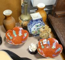 CHINESE VASES, BOWLS, ETC.