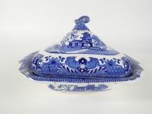 ANTIQUE COVERED SERVING DISH