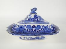 ANTIQUE COVERED SERVING DISH