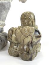 THREE INUIT FIGURINES