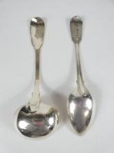 TWO EXAMPLES OF GEORGIAN SILVER