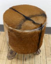 COWHIDE STOOL