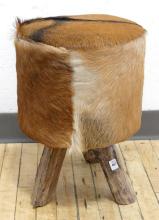 COWHIDE STOOL