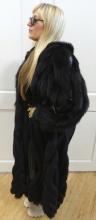 BLACK FOX FUR COAT