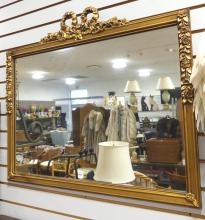 ANTIQUE GILTWOOD WALL MIRROR