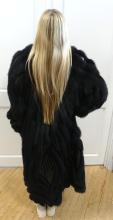 BLACK FOX FUR COAT