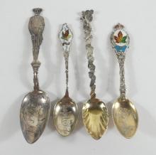 4 STERLING SILVER SPOONS