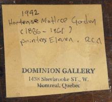 HORTENSE GORDON PAINTING & CATALOGUE