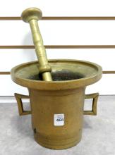 BRONZE MORTAR AND PESTLE