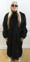 BLACK FOX FUR COAT