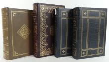 FOUR LEATHER BOUND MEDICAL BOOKS