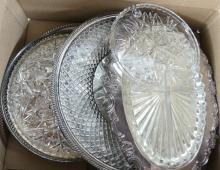 SILVERPLATE, GLASSWARE, ETC.