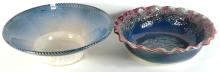 TWO LARGE K.B. TRUSCOTT POTTERY BOWLS