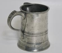 PEWTER SPOUTED JUG