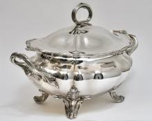 SILVERPLATED SOUP TUREEN