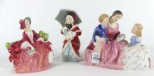 3 ROYAL DOULTON FIGURINES