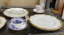 COALPORT PLATES, CUPS AND SAUCERS