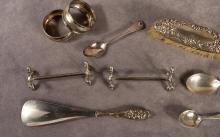 ASSORTED SILVER ITEMS