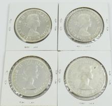 4 CANADIAN SILVER DOLLARS