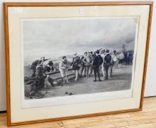 LARGE ANTIQUE HISTORICAL ENGRAVING