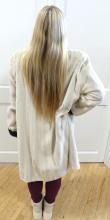 BLACK AND WHITE MINK COAT