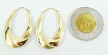 PAIR GOLD EARRINGS