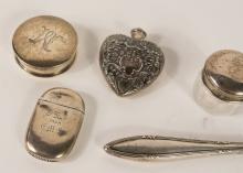 FIVE STERLING CURIOS