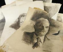 COLLECTION OF CHARCOAL DRAWINGS