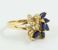 SAPPHIRE & DIAMOND RING