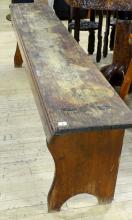 PRIMITIVE ANTIQUE PINE BENCH