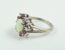 OPAL & RUBY RING