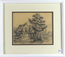 EARLY PENCIL DRAWING CIRCA 1890