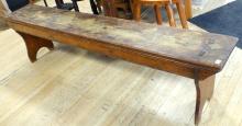 PRIMITIVE ANTIQUE PINE BENCH