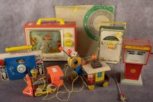 VINTAGE FISHER-PRICE TOYS, ETC.