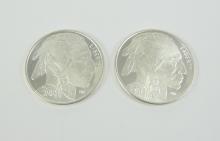 2 U.S. BULLION SILVER COINS - no tax